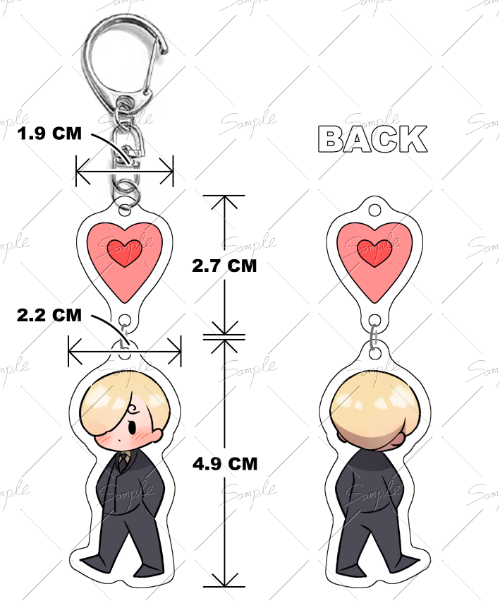 【 pre order】Love-pin Sanji || Acrylic Charm